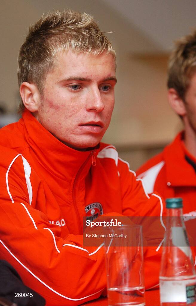 27 July 2007; Bohemians new signing Dean Richardson during a press conference to announce their four new signings. Phoenix Bar, Dalymount Park, Dublin. Picture credit: Stephen McCarthy / SPORTSFILE