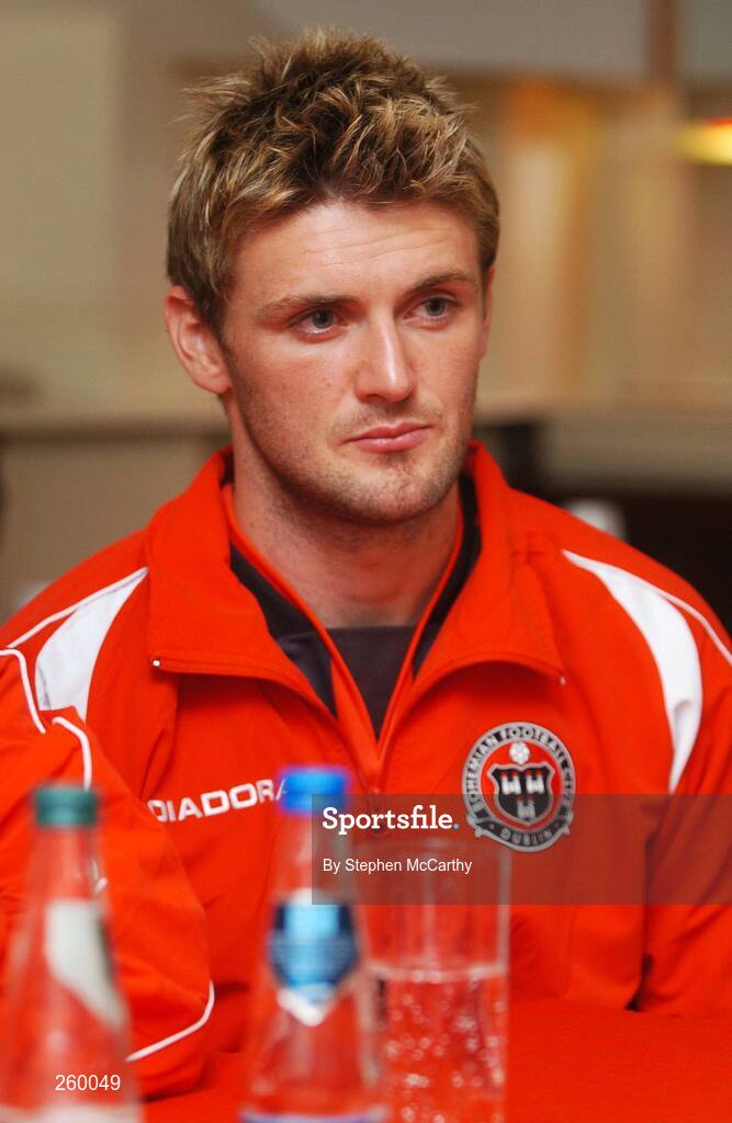 27 July 2007; Bohemians new signing Ryan McCann during a press conference to announce their four new signings. Phoenix Bar, Dalymount Park, Dublin. Picture credit: Stephen McCarthy / SPORTSFILE