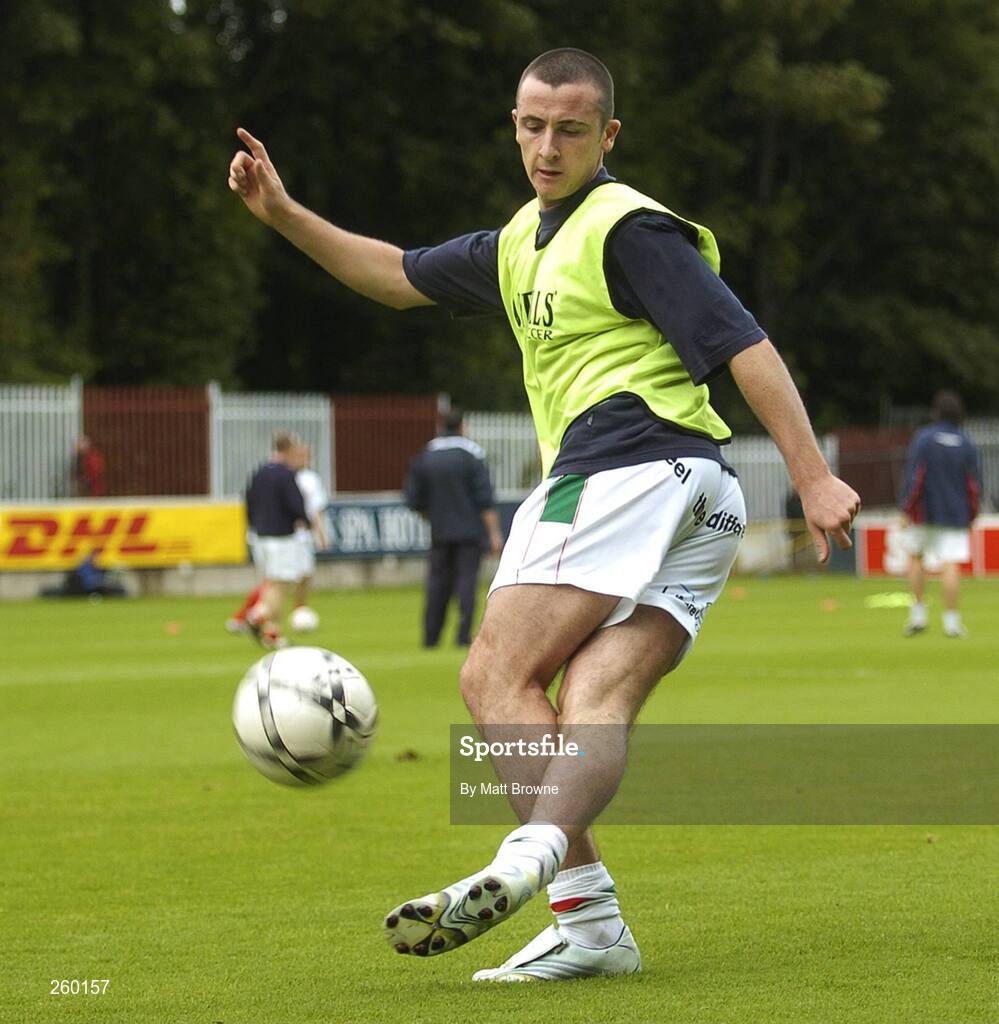 27 July 2007; Roy O'Donovan, Cork City, in action during the warm-up before the start of the game. eircom League of Ireland Premier Division, St. Patrick's Athletic v Cork City, Richmond Park, Dublin. Picture credit; Matt Browne / SPORTSFILE