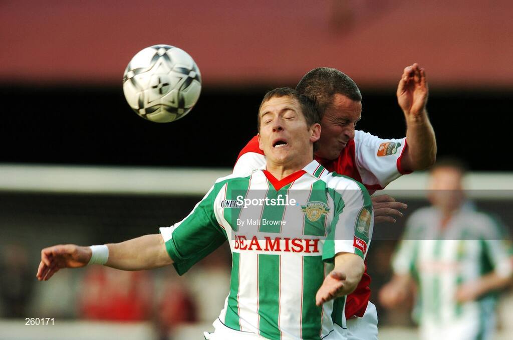 27 July 2007; Joe Gamble, Cork City, in action against Michael Keane, St. Patrick's Athletic. eircom League of Ireland Premier Division, St. Patrick's Athletic v Cork City, Richmond Park, Dublin. Picture credit; Matt Browne / SPORTSFILE