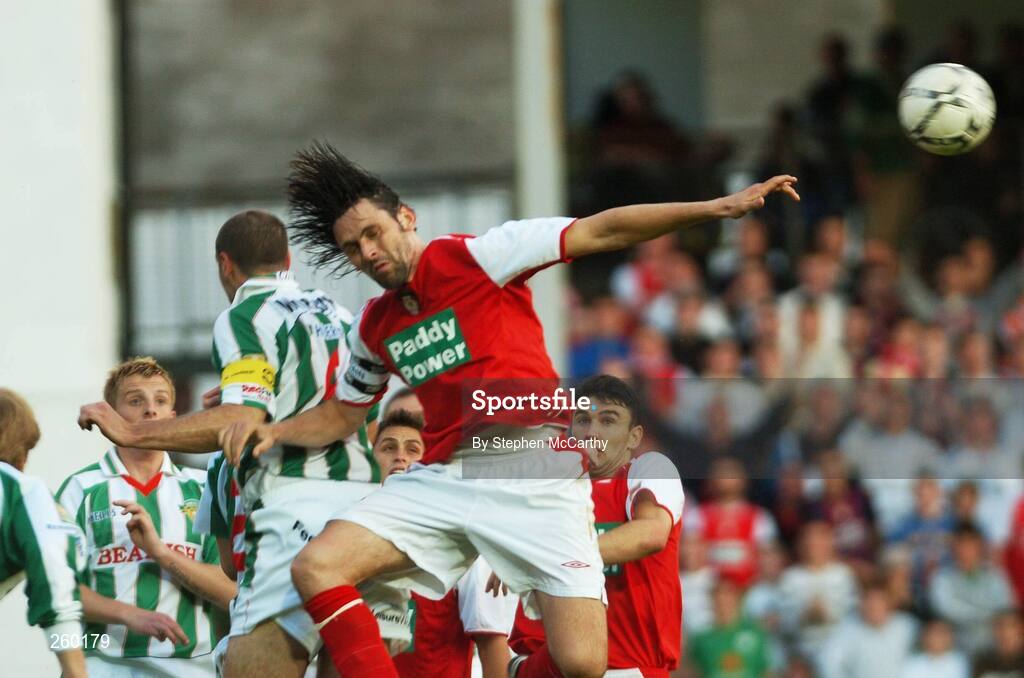 27 July 2007; Darragh Maguire, St. Patrick's Athletic, in action against Dan Murray, Cork City. eircom League of Ireland Premier Division, St. Patrick's Athletic v Cork City, Richmond Park, Dublin. Picture credit; Stephen McCarthy / SPORTSFILE