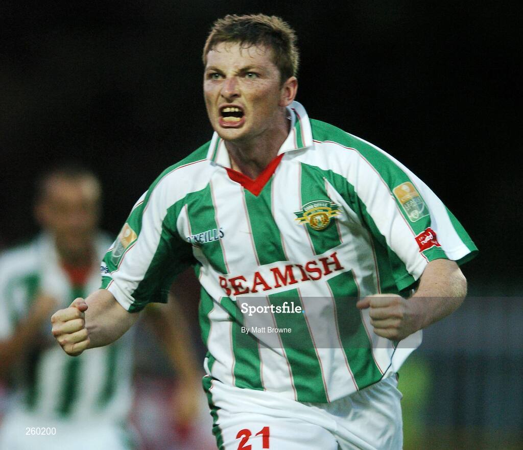 27 July 2007; Cork City's Denis Behan celebrates after scoring his side's goal. eircom League of Ireland Premier Division, St. Patrick's Athletic v Cork City, Richmond Park, Dublin. Picture credit; Matt Browne / SPORTSFILE