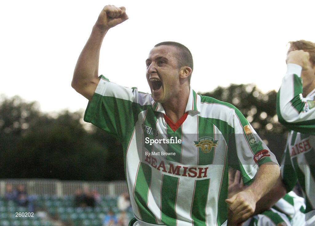 27 July 2007; Cork City's Roy O'Donovan celebrates scoring his side's goal. eircom League of Ireland Premier Division, St. Patrick's Athletic v Cork City, Richmond Park, Dublin. Picture credit; Matt Browne / SPORTSFILE