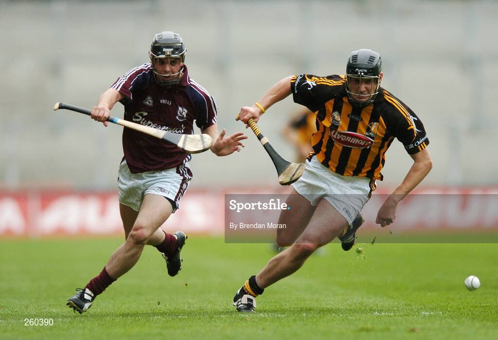 28 July 2007; Kerrill Wade, Galway, in action against Jackie Tyrrell, Kilkenny. Guinness All-Ireland Senior Hurling Championship Quarter-Final, Kilkenny v Galway, Croke Park, Dublin. Picture credit; Brendan Moran / SPORTSFILE