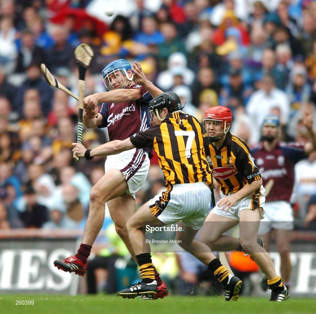 28 July 2007; Iarla Tannian, Galway, in action against JJ Delaney, Kilkenny. Guinness All-Ireland Senior Hurling Championship Quarter-Final, Kilkenny v Galway, Croke Park, Dublin. Picture credit; Brendan Moran / SPORTSFILE