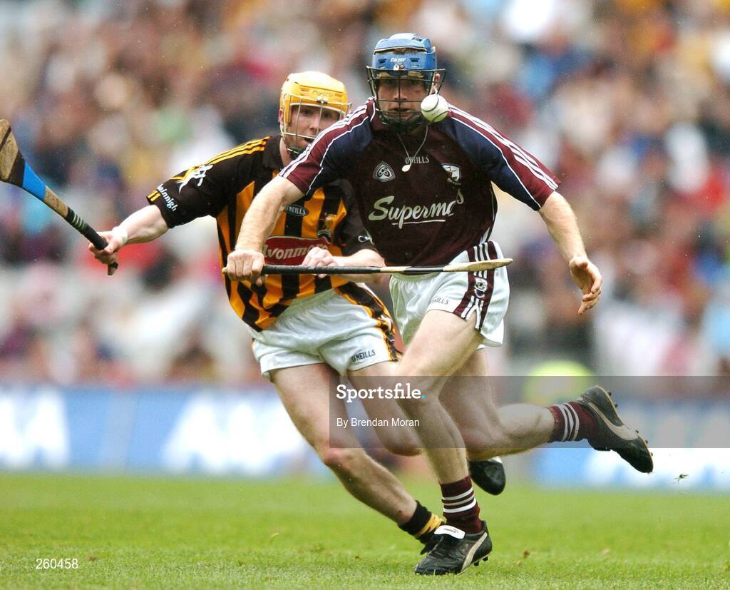 28 July 2007; Damien Hayes, Galway, in action against James Cha Fitzpatrick, Kilkenny. Guinness All-Ireland Senior Hurling Championship Quarter-Final, Kilkenny v Galway, Croke Park, Dublin. Picture credit; Brendan Moran / SPORTSFILE