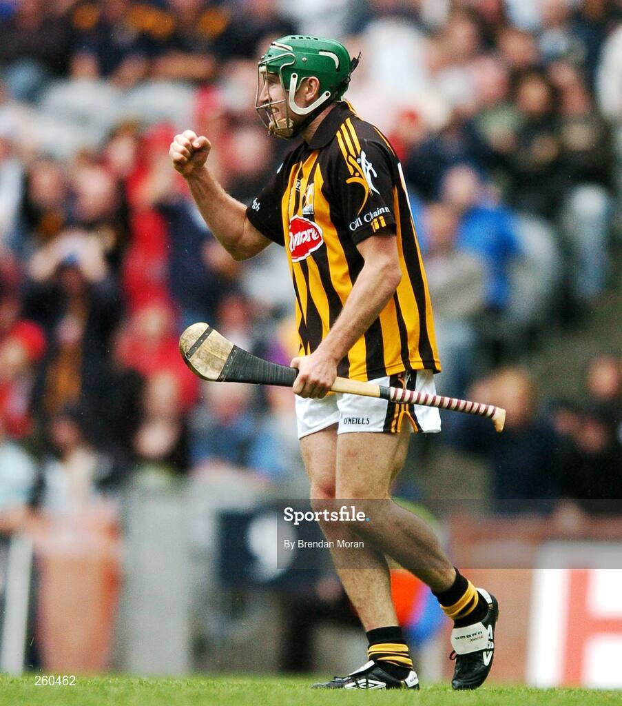 28 July 2007; Eddie Brennan, Kilkenny, celebrates scoring his side's second goal and his first goal. Guinness All-Ireland Senior Hurling Championship Quarter-Final, Kilkenny v Galway, Croke Park, Dublin. Picture credit; Brendan Moran / SPORTSFILE