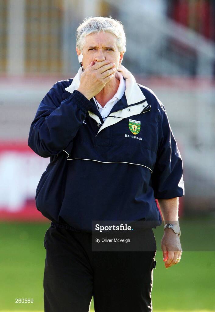 28 July 2007; Donegal manager, Brian McIver, after the game. Bank of Ireland All-Ireland Senior Football Championship Qualifier, Round 3, Donegal v Monaghan, Healy Park, Omagh, Co. Tyrone. Picture credit; Oliver McVeigh / SPORTSFILE