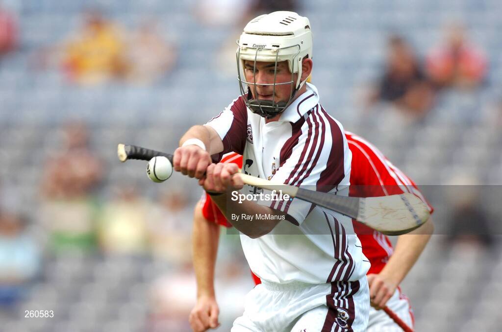29 July 2007; Kris Finnegan, Galway, in action against Donagh Stack, Cork. ESB All-Ireland Minor Hurling Championship Quarter-Final, Cork v Galway, Croke Park, Dublin. Picture credit; Ray McManus / SPORTSFILE