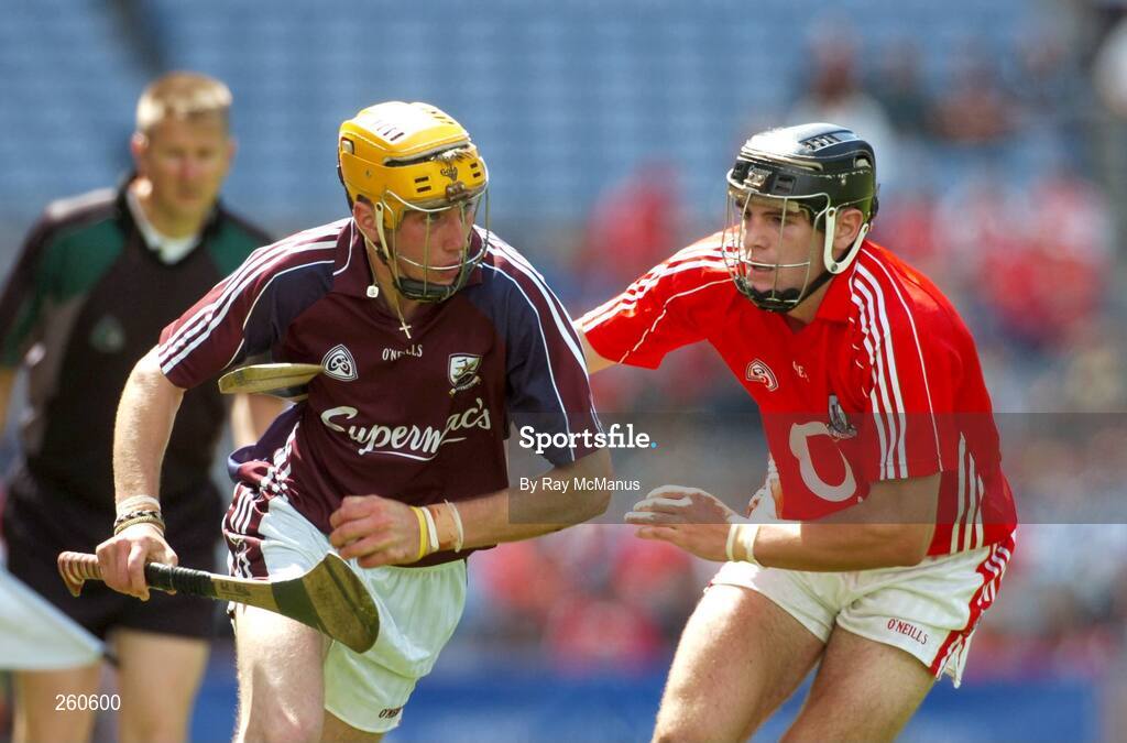 29 July 2007; Keith Killilea, Galway, in action against Chris O'Donovan, Cork. ESB All-Ireland Minor Hurling Championship Quarter-Final, Cork v Galway, Croke Park, Dublin. Picture credit; Ray McManus / SPORTSFILE