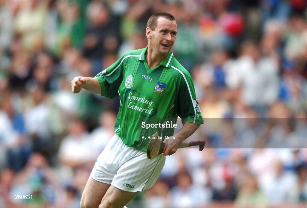 29 July 2007; Donie Ryan, Limerick, reacts after scoring his side's only goal. Guinness All-Ireland Senior Hurling Championship Quarter-Final, Clare v Limerick, Croke Park, Dublin. Picture credit; Brendan Moran / SPORTSFILE