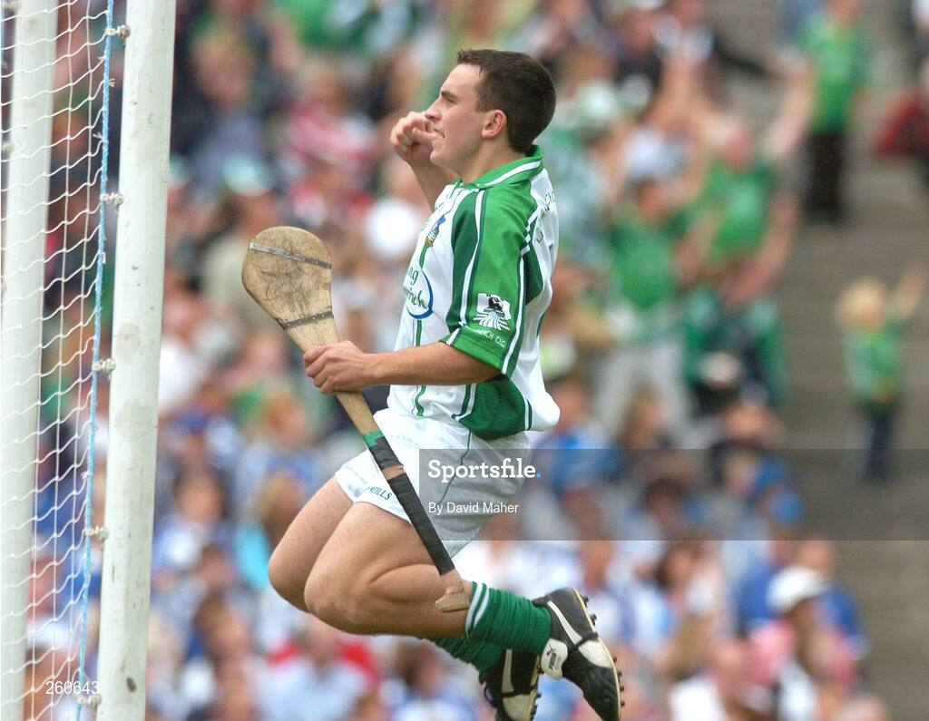 29 July 2007; Limerick goalkeeper Brian Murray celebrates at the end of the game. Guinness All-Ireland Senior Hurling Championship Quarter-Final, Clare v Limerick, Croke Park, Dublin. Picture credit; David Maher / SPORTSFILE
