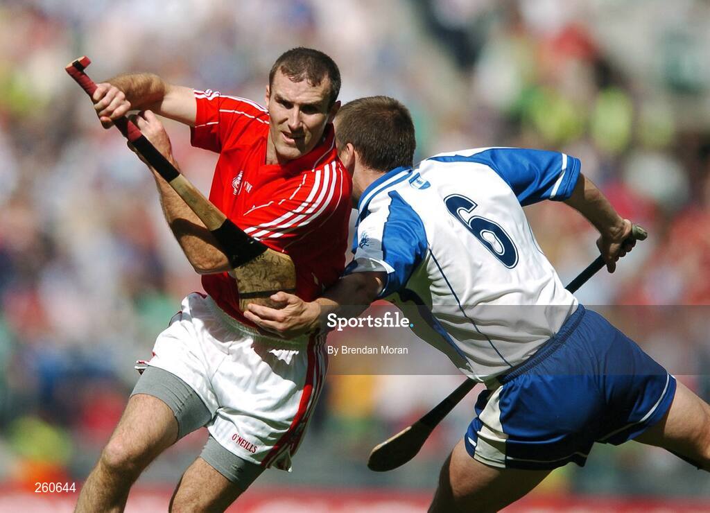 29 July 2007; Jerry O'Connor, Cork, in action against Ken McGrath, Waterford. Guinness All-Ireland Senior Hurling Championship Quarter-Final, Cork v Waterford, Croke Park, Dublin. Picture credit; Brendan Moran / SPORTSFILE
