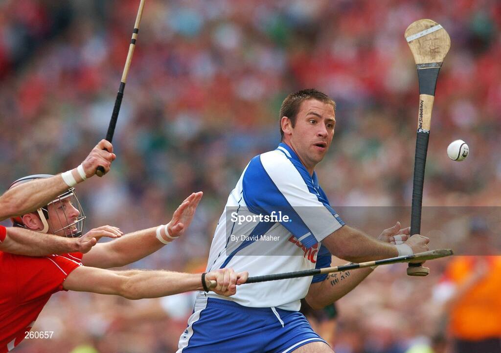29 July 2007; Dan Shanahan, Waterford, in action against Ronan Curran, Cork. Guinness All-Ireland Senior Hurling Championship Quarter-Final, Cork v Waterford, Croke Park, Dublin. Picture credit; David Maher / SPORTSFILE