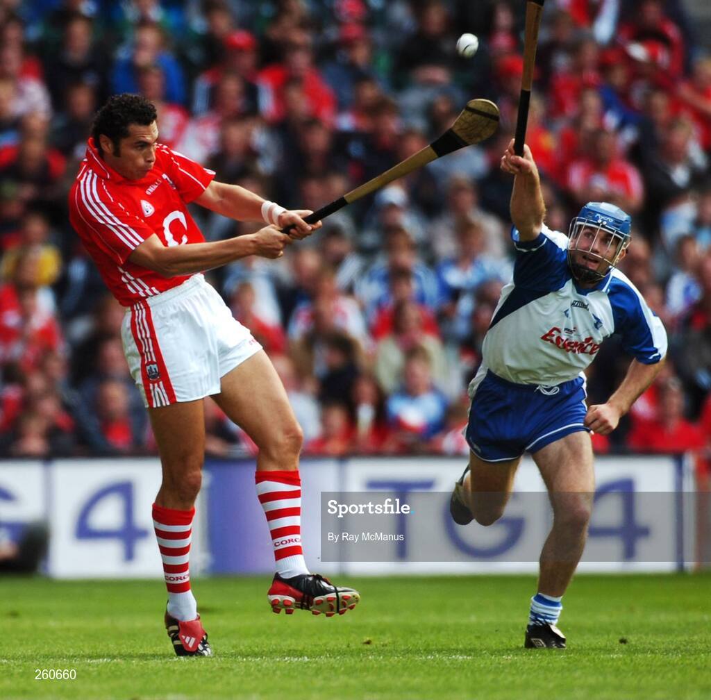 29 July 2007; Sean Og O hAilpin, Cork, in action against Michael Walsh, Waterford. Guinness All-Ireland Senior Hurling Championship Quarter-Final, Cork v Waterford, Croke Park, Dublin. Picture credit; Ray McManus / SPORTSFILE