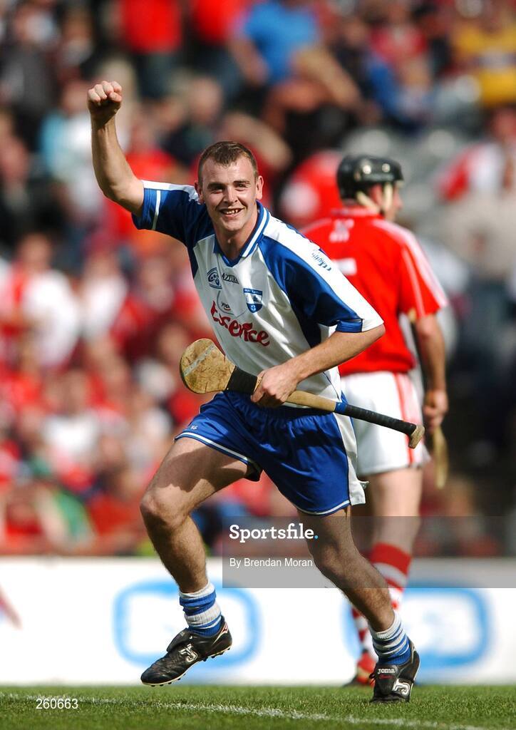 29 July 2007; Waterford's Eoin Kelly celebrates scoring his side's injury time equalising point. Guinness All-Ireland Senior Hurling Championship Quarter-Final, Cork v Waterford, Croke Park, Dublin. Picture credit; Brendan Moran / SPORTSFILE