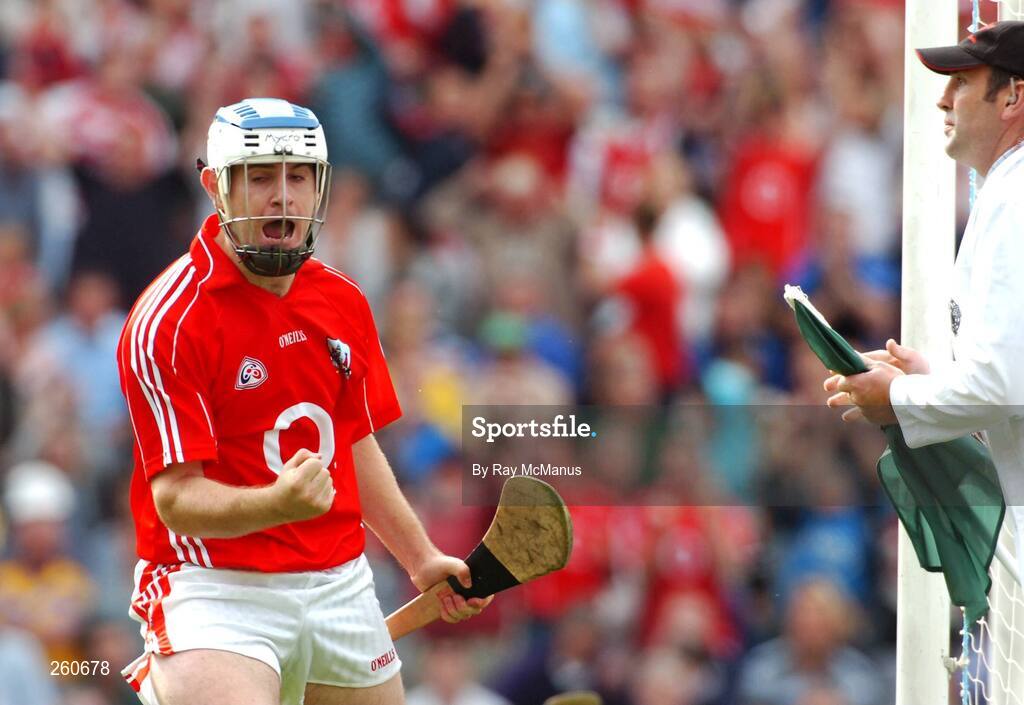 29 July 2007; Kieran Murphy celebrates scoring Cork's second goal. Guinness All-Ireland Senior Hurling Championship Quarter-Final, Cork v Waterford, Croke Park, Dublin. Picture credit; Ray McManus / SPORTSFILE
