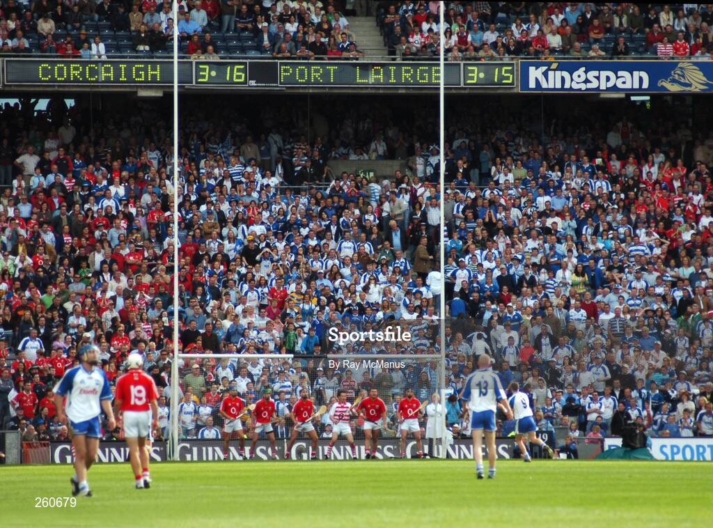 29 July 2007; Waterford's Eoin Kelly shoots over a last minute point, from a free, to level the score at 3-16 each. Guinness All-Ireland Senior Hurling Championship Quarter-Final, Cork v Waterford, Croke Park, Dublin. Picture credit; Ray McManus / SPORTSFILE
