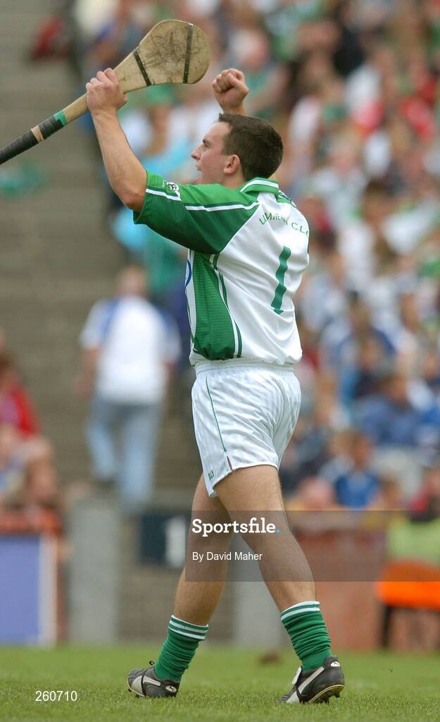 29 July 2007; Brian Murray, Limerick, celebrates at the end of the game. Guinness All-Ireland Senior Hurling Championship Quarter-Final, Clare v Limerick, Croke Park, Dublin. Picture credit; David Maher / SPORTSFILE