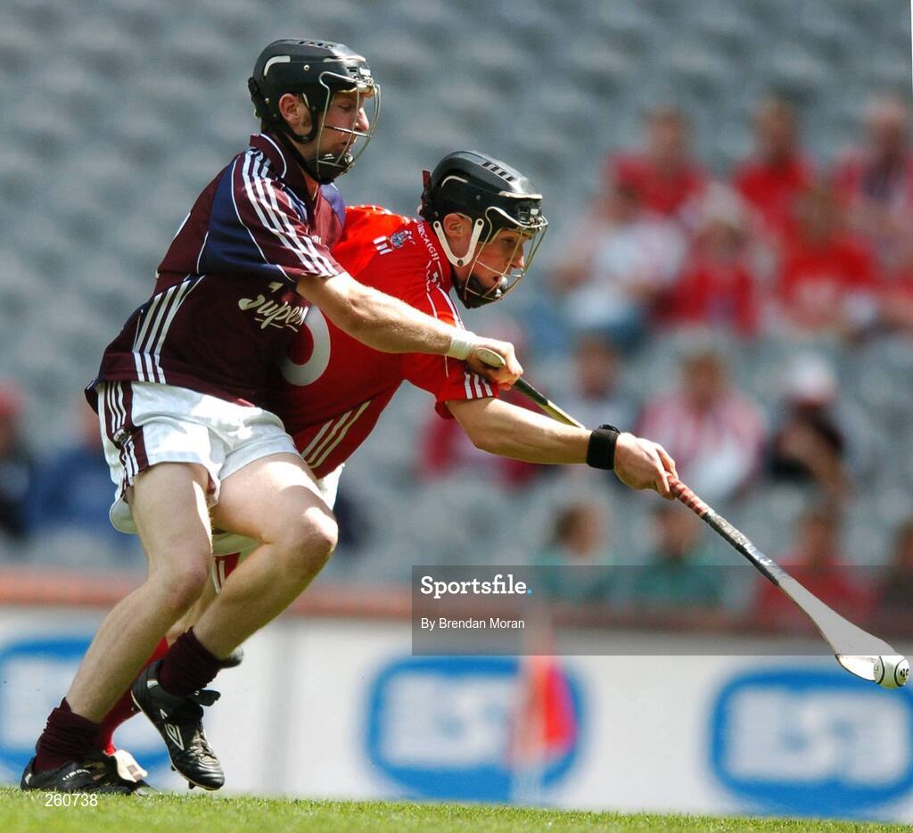 29 July 2007; Ryan Clifford, Cork, in action against Mark McMahon, Galway. ESB All-Ireland Minor Hurling Championship Quarter-Final, Cork v Galway, Croke Park, Dublin. Picture credit; Brendan Moran / SPORTSFILE