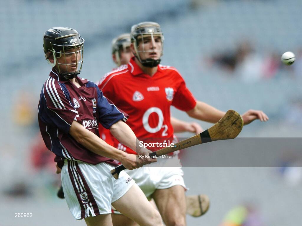 29 July 2007; Colm Flynn, Galway, in action against Chris O'Donovan, Cork. ESB All-Ireland Minor Hurling Championship Quarter-Final, Cork v Galway, Croke Park, Dublin. Picture credit; Brendan Moran / SPORTSFILE