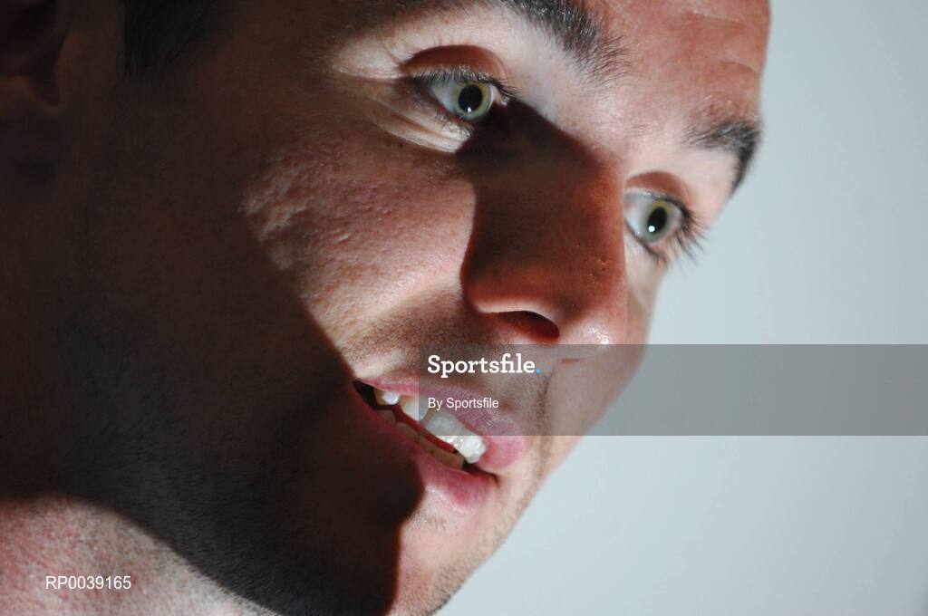 31 July 2007; Drogheda United's Brian Shelley speaking at a press conference ahead of their UEFA Cup second leg match against Libertas of San Marino on Thursday. Clarion Hotel Dublin Airport, Dublin Airport, Dublin. Photo by Sportsfile