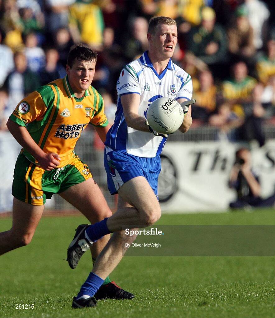 28 July 2007; Eoin Lennon, Monaghan. Bank of Ireland All-Ireland Senior Football Championship Qualifier, Round 3, Donegal v Monaghan, Healy Park, Omagh, Co. Tyrone. Picture credit; Oliver McVeigh / SPORTSFILE