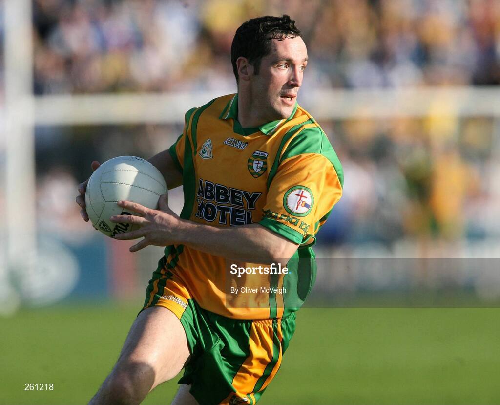 28 July 2007; Brendan Devenney, Donegal. Bank of Ireland All-Ireland Senior Football Championship Qualifier, Round 3, Donegal v Monaghan, Healy Park, Omagh, Co. Tyrone. Picture credit; Oliver McVeigh / SPORTSFILE