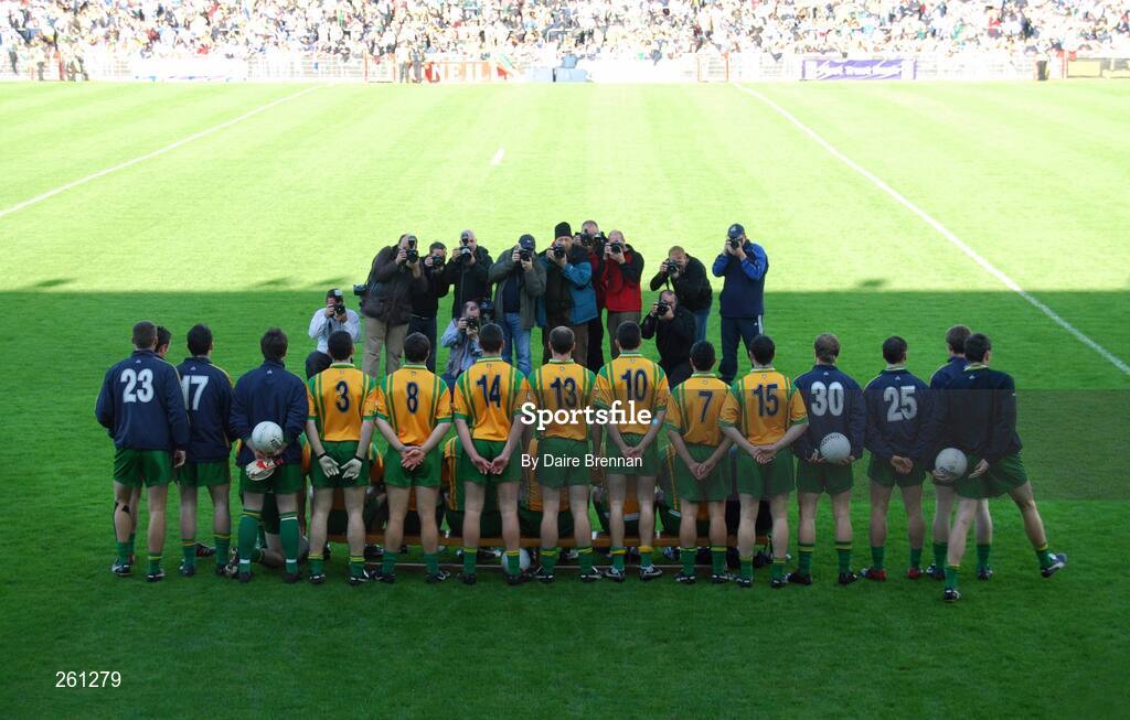 28 July 2007; The Donegal team get their picture taken. Bank of Ireland All-Ireland Senior Football Championship Qualifier, Round 3, Donegal v Monaghan, Healy Park, Omagh, Co. Tyrone. Picture credit; Daire Brennan / SPORTSFILE