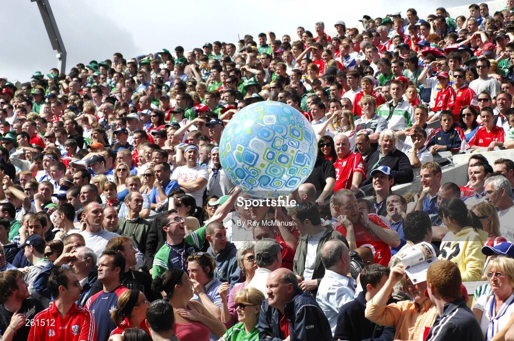 29 July 2007; Supporters on Hill 16. Guinness All-Ireland Senior Hurling Championship Quarter-Final, Cork v Waterford, Croke Park, Dublin. Picture credit; Ray McManus / SPORTSFILE