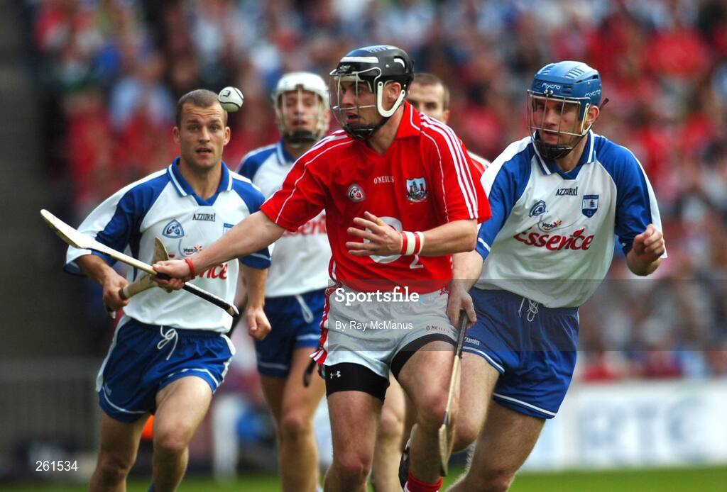 29 July 2007; Neil Ronan, Cork, in action against Michael Walsh, Waterford. Guinness All-Ireland Senior Hurling Championship Quarter-Final, Cork v Waterford, Croke Park, Dublin. Picture credit; Ray McManus / SPORTSFILE