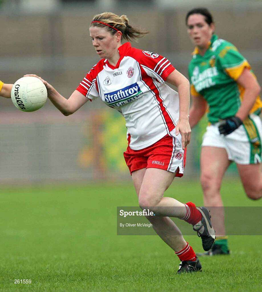 28 July 2007; Linda Donnelly, Tyrone. TG4 Ladies All-Ireland Senior Football Championship, Group 3, Tyrone v Donegal. Healy Park, Omagh, Co. Tyrone. Picture credit; Oliver McVeigh / SPORTSFILE