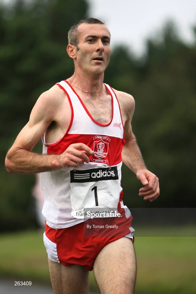 18 August 2007; Gerry Ryan, from Loughrea, Co. Galway, in action during the adidas Frank Duffy 10 mile race. Pheonix Park, Dublin. Picture credit; Tomas Greally / SPORTSFILE
