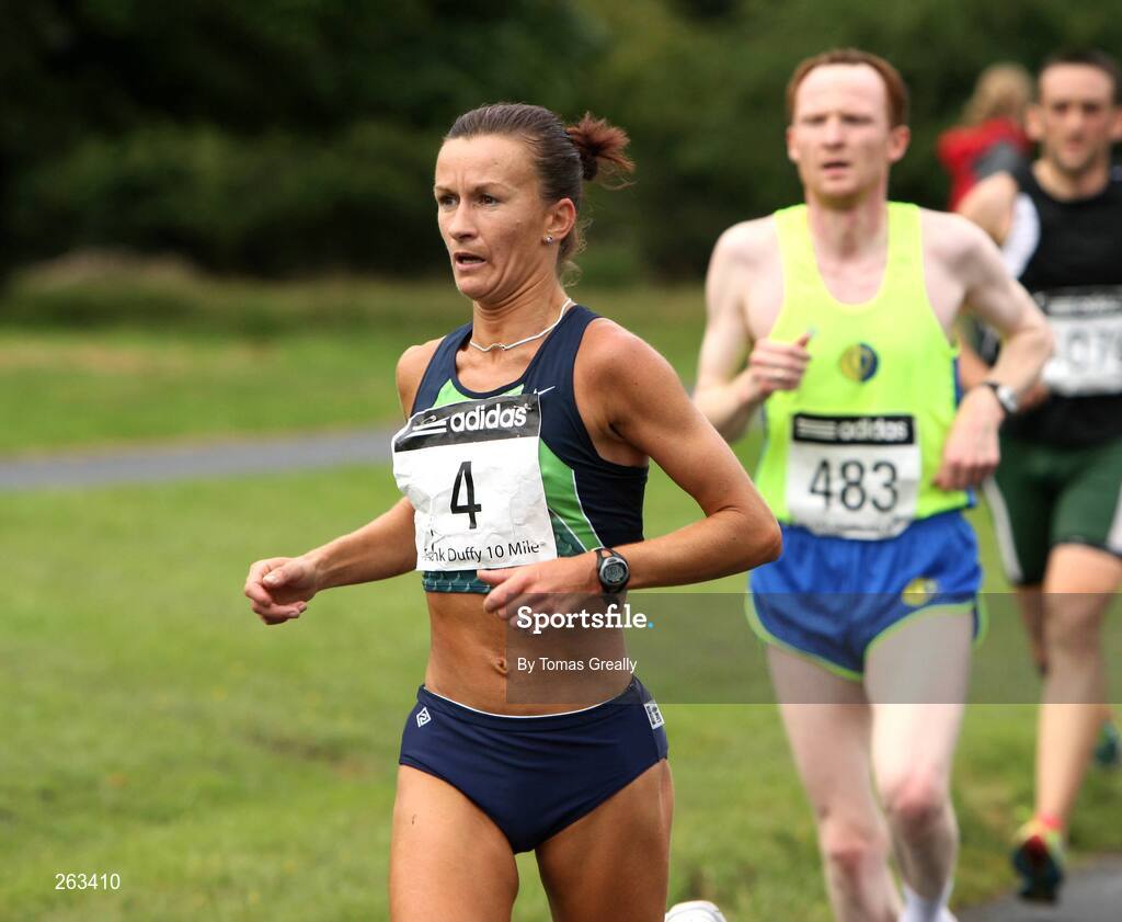 18 August 2007; Pauline Curley, Tullamore Harriers, on her way to winning  the adidas Frank Duffy 10 mile race. Pheonix Park, Dublin. Picture credit; Tomas Greally / SPORTSFILE
