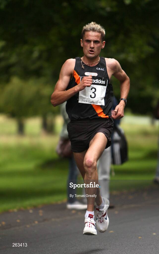 18 August 2007; Sergiu Ciobanu, Clonliffe Harriers A.C, on his way to finish second in the adidas Frank Duffy 10 mile race. Pheonix Park, Dublin. Picture credit; Tomas Greally / SPORTSFILE