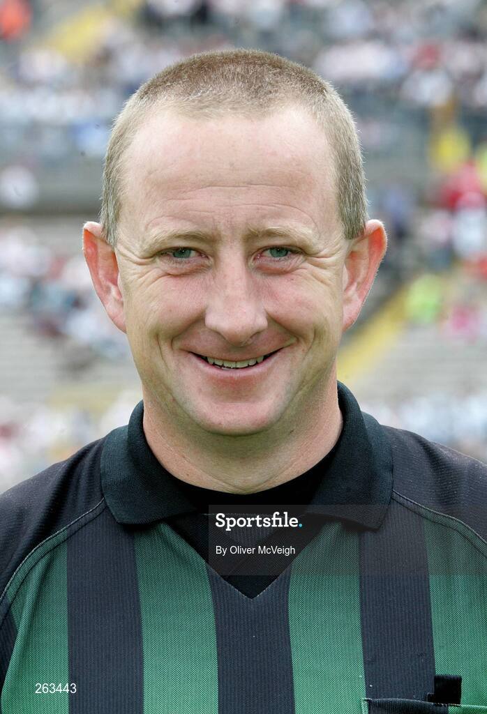 15 July 2007; Referee Con Reynolds. ESB Ulster Minor Football Championship Final - Derry v Tyrone, St Tighearnach's Park, Clones, Co Monaghan. Picture credit: Oliver McVeigh / SPORTSFILE