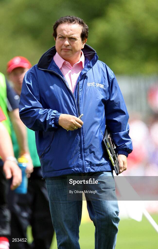 15 July 2007; RTE commentator Marty Morrissey. ESB Ulster Minor Football Championship Final - Derry v Tyrone, St Tighearnach's Park, Clones, Co Monaghan. Picture credit: Oliver McVeigh / SPORTSFILE