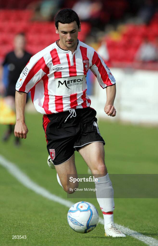 4 July 2006; Sean Hargan, Derry City. eircom League Cup, Quarter-Final, Derry City v Drogheda United, Brandywell, Derry. Picture credit: Oliver McVeigh / SPORTSFILE