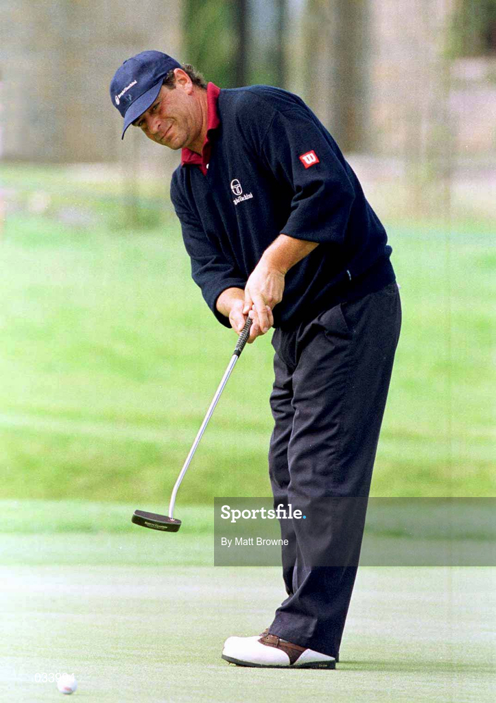 12 August 1999; Constantiono Rocca on the first green during day one of the West of Ireland Golf Classic at the Galway Bay Golf & Country Club in Galway. Photo by Matt Browne/Sportsfile
