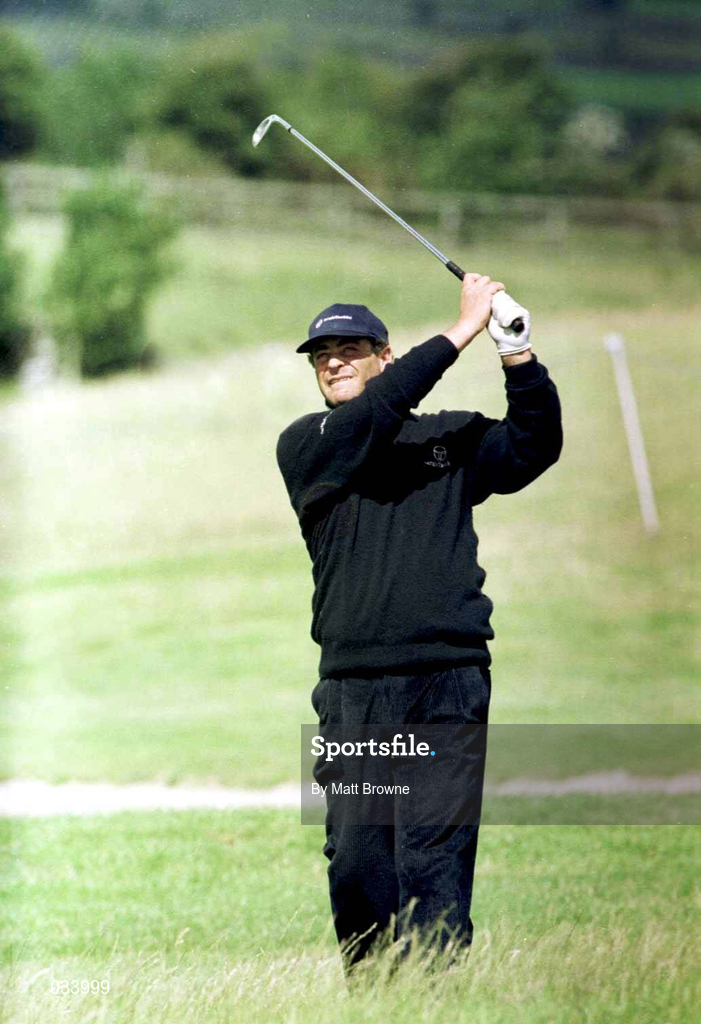 14 August 1999; Costantino Rocca plays out of the rough onto the 9th Green during day three of the West of Ireland Golf Classic at the Galway Bay Golf & Country Club in Galway. Photo by Matt Browne/Sportsfile