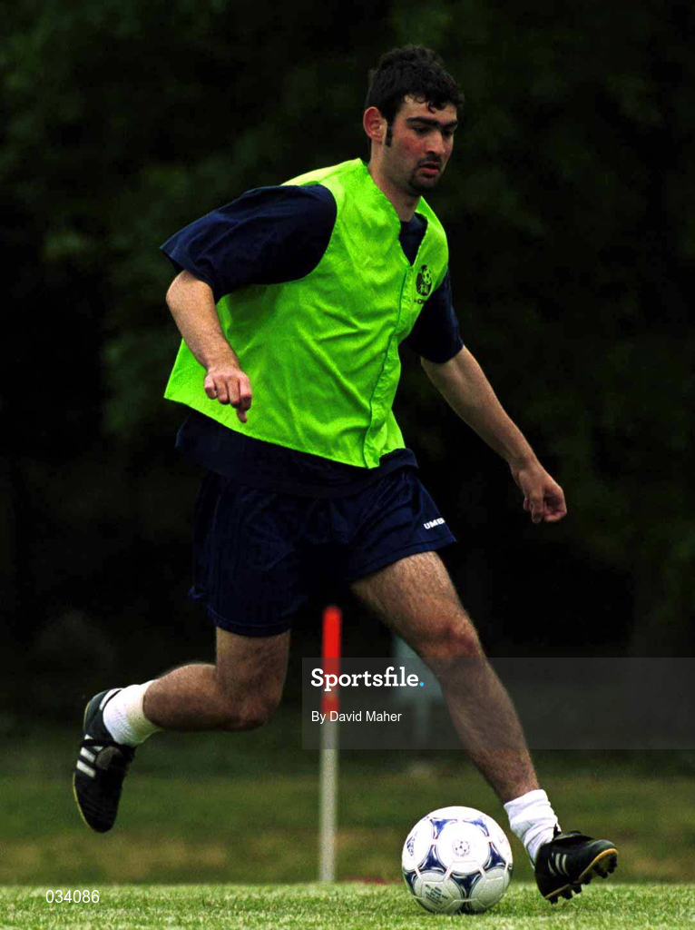 17 July 1999; Jason Gavin during a Republic of Ireland training session at Karlbergsplan in Linkoping, Sweden. Photo by David Maher/Sportsfile
