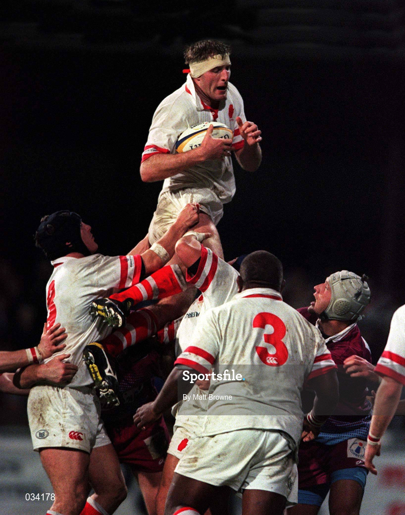 20 November 1999; Gary Longwell of Ulster during the Heineken Cup Pool 3 Round 1 match between Bourgoin and Ulster at Stade Pierre Rajon in Bourgoin, France. Photo by Matt Browne/Sportsfile