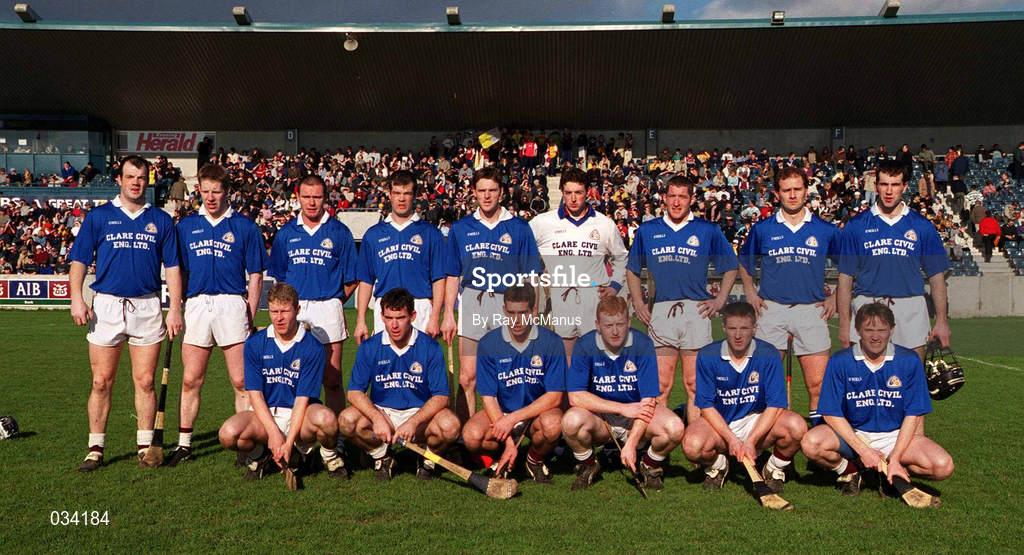19 February 2000; The St Joseph's Doorabarefield team before the AIB All-Ireland Senior Club Hurling Championship Semi-Final Replay match between Cushendall v St Joseph's Doorabarefield at Parnell Park in Dublin. Photo by Ray McManus/Sportsfile