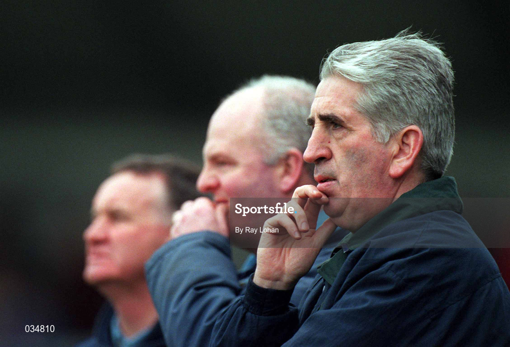 27 February 2000; Dublin manager Michael O'Grady during the Allianz National Hurling League Division 1A Round 2 match between Dublin and Kerry at Parnell Park in Dublin. Photo by Ray Lohan/Sportsfile
