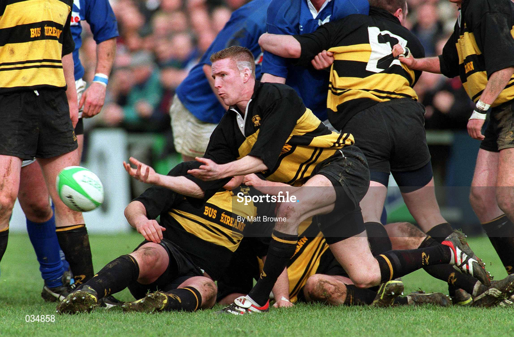 26 February 2000; Mike Prendergast of Young Munster during the AIB League Division 1 match between St Mary's and Young Munster at Templeville Road in Dublin. Photo by Matt Browne/Sportsfile