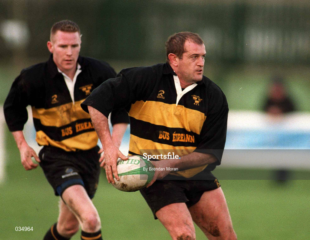 12 February 2000; Peter Clohessy of Young Munster during the AIB League Division 1 match between Young Munster and Terenure College at Tom Clifford Park in Limerick. Photo by Brendan Moran/Sportsfile