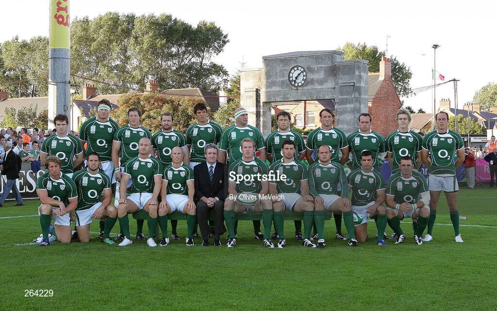 24 August 2007; The Ireland squad. Rugby World Cup Warm-Up Game, Ireland v Italy, Ravenhill Park, Belfast, Co. Antrim. Picture credit: Oliver McVeigh / SPORTSFILE