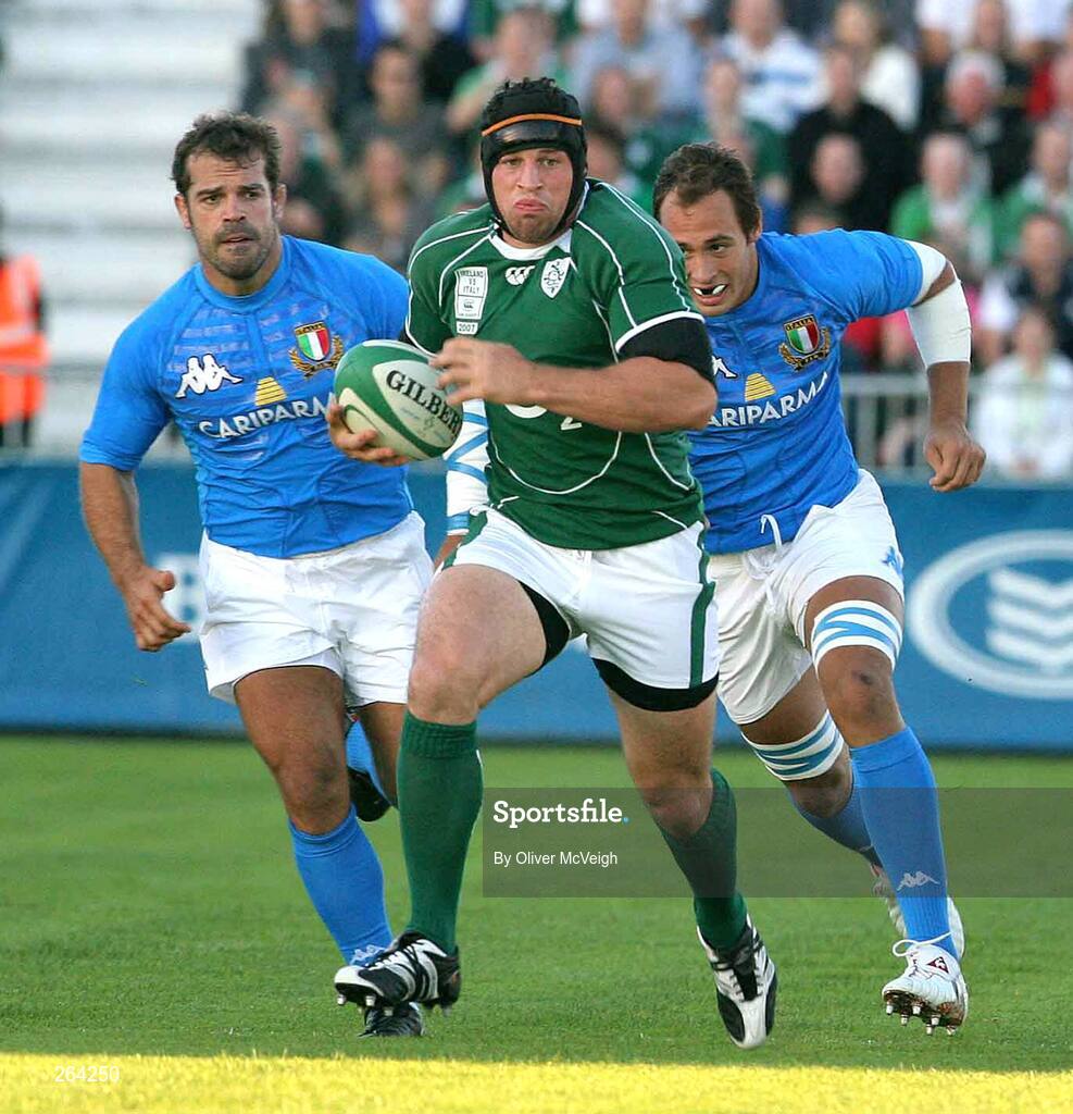 24 August 2007; Denis Leamy, Ireland. Rugby World Cup Warm-Up Game, Ireland v Italy, Ravenhill Park, Belfast, Co. Antrim. Picture credit: Oliver McVeigh / SPORTSFILE