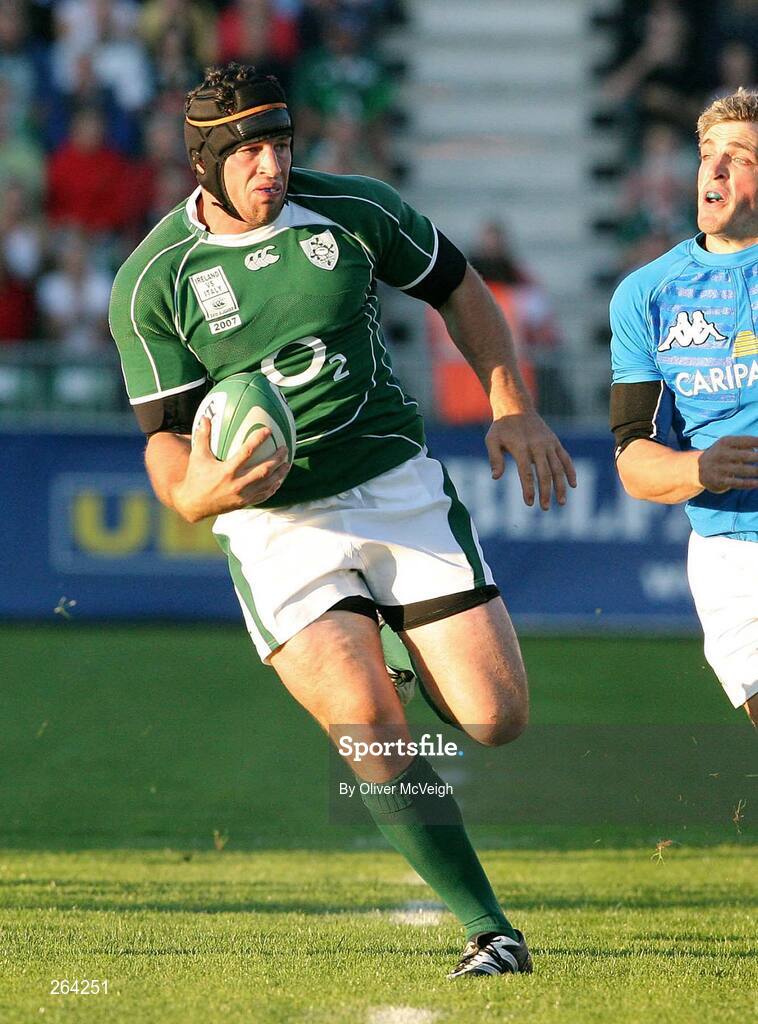 24 August 2007; Denis Leamy, Ireland. Rugby World Cup Warm-Up Game, Ireland v Italy, Ravenhill Park, Belfast, Co. Antrim. Picture credit: Oliver McVeigh / SPORTSFILE