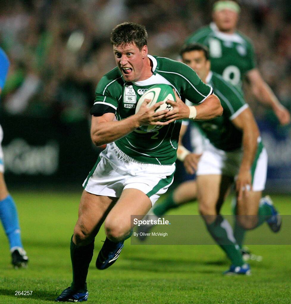 24 August 2007; Ronan O'Gara, Ireland. Rugby World Cup Warm-Up Game, Ireland v Italy, Ravenhill Park, Belfast, Co. Antrim. Picture credit: Oliver McVeigh / SPORTSFILE